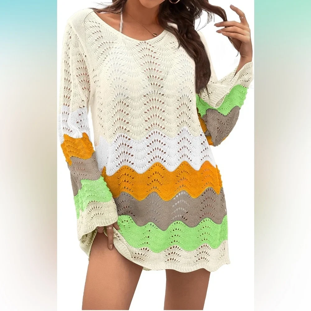 Boho Knit coverup